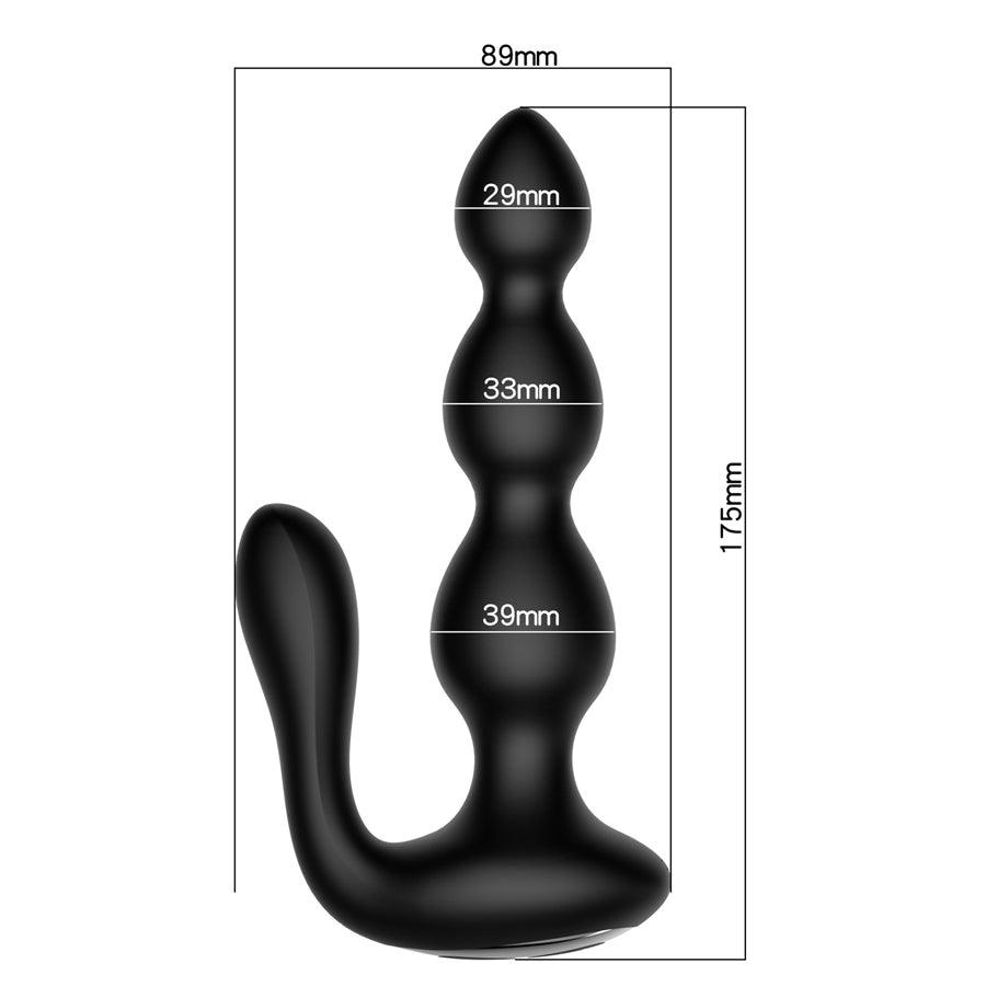 Vibrador de silicona con control remoto para sexo anal