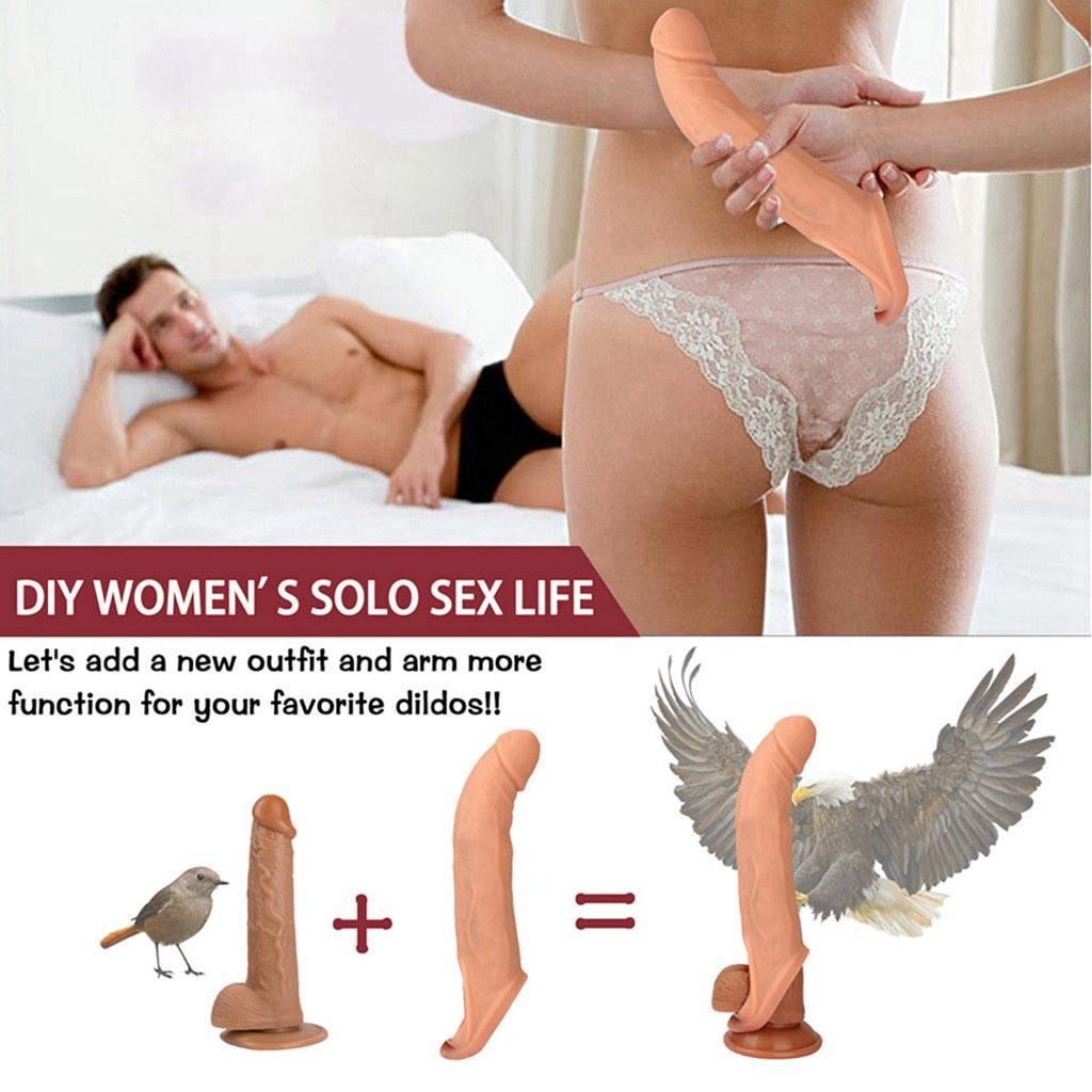 🔥🔥🔥Silicone Penis Extension Sleeve Vibrator for Couples - xinghaoya official store