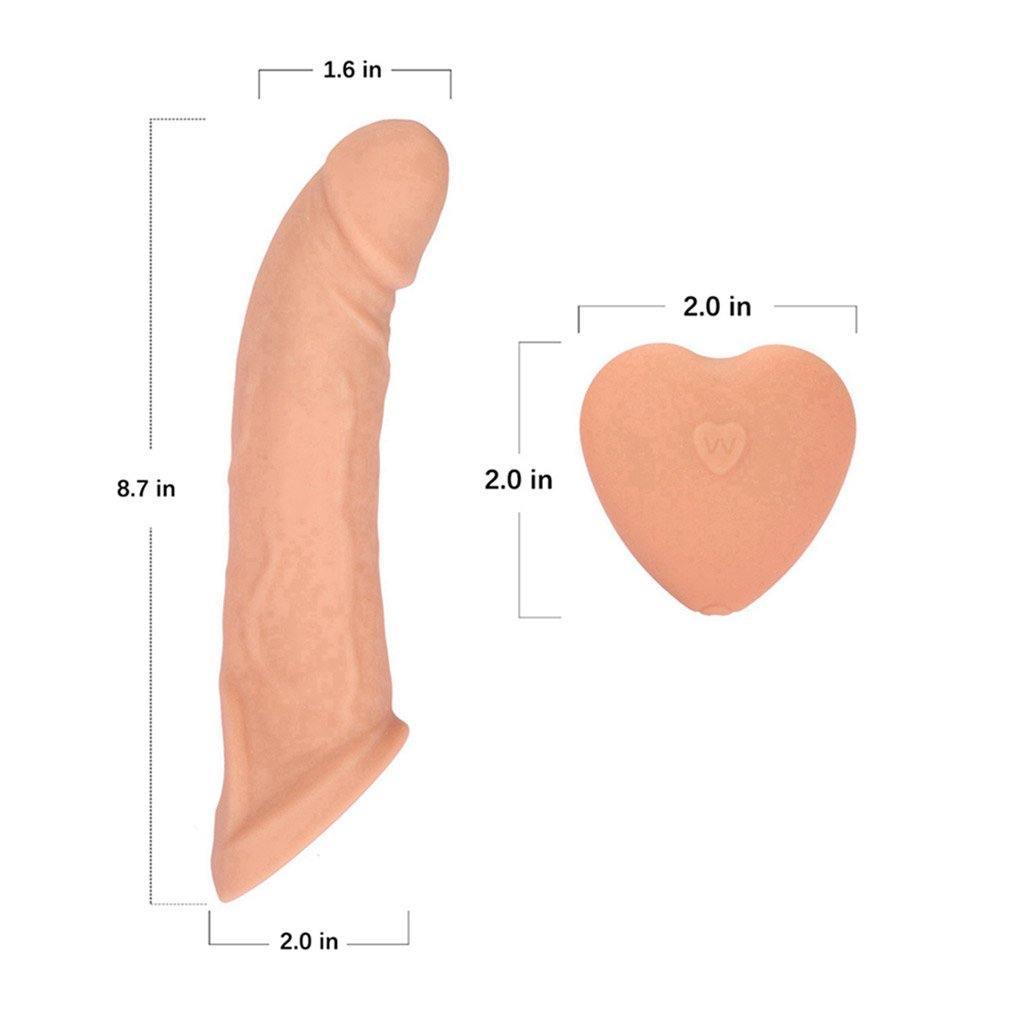 🔥🔥🔥Silicone Penis Extension Sleeve Vibrator for Couples - xinghaoya official store