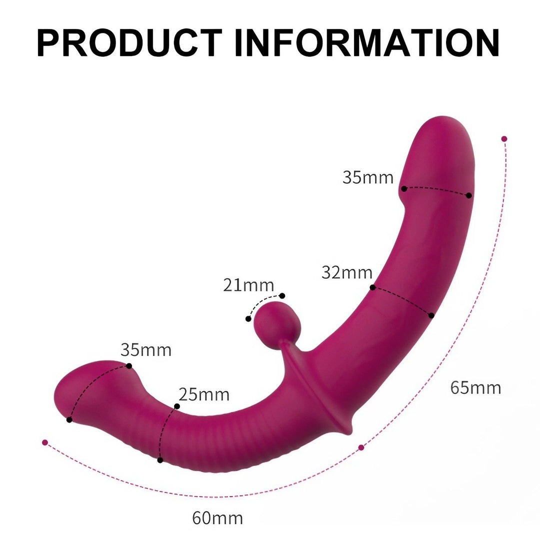 Remote Control Strapless Strap On Vibrator - xinghaoya official store