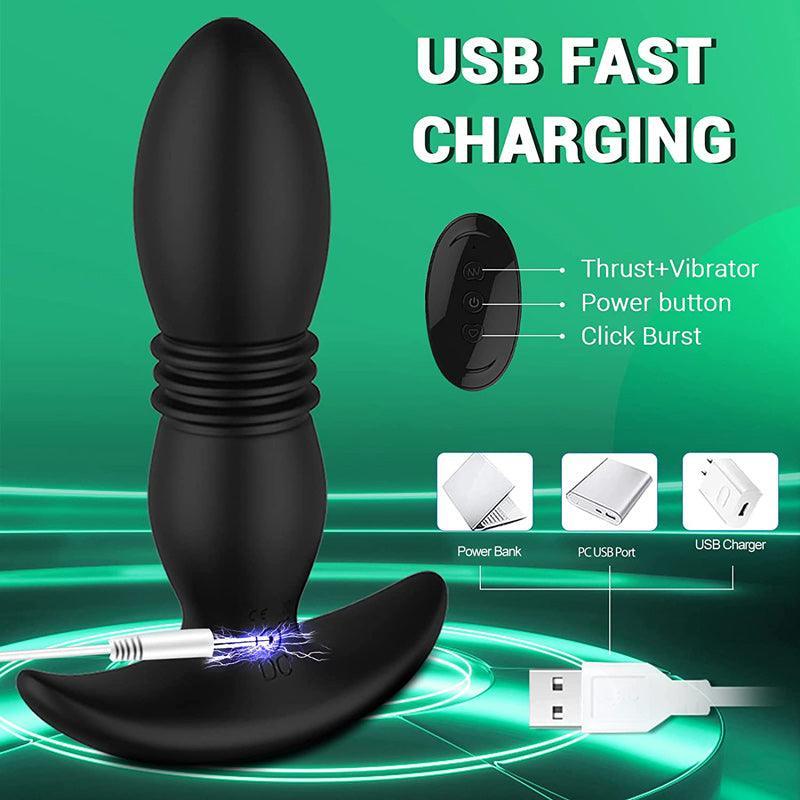 Remote Control Thrusting Anal Toys Vibrator - xinghaoya official store