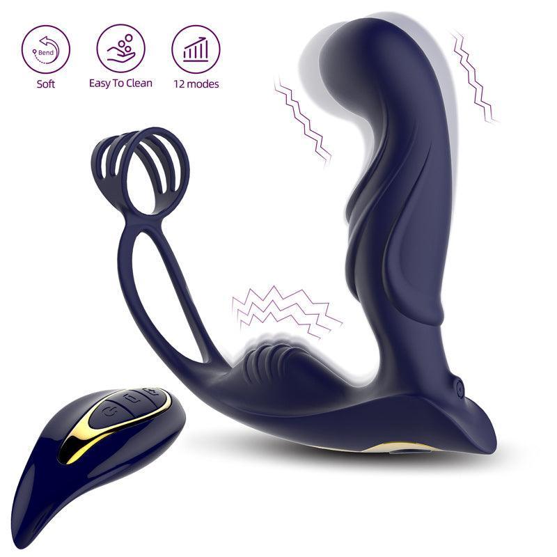 Remote Control Prostate Milking Massager Anal Vibrator for Men - xinghaoya official store