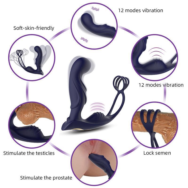 Remote Control Prostate Milking Massager Anal Vibrator for Men - xinghaoya official store