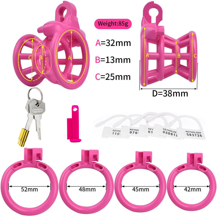 
                  
                    pink chastity cage
                  
                