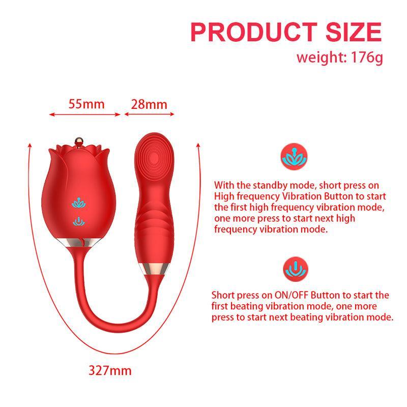 Rose Clit Vibrator Sex Toys for Women - xinghaoya official store