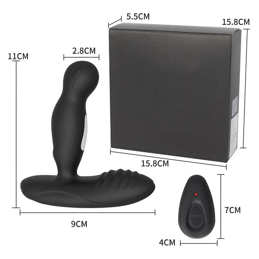 Remote Control Rotating Electric Pulse Prostate Massager Anal Vibrator Sex Toys for Men - xinghaoya official store