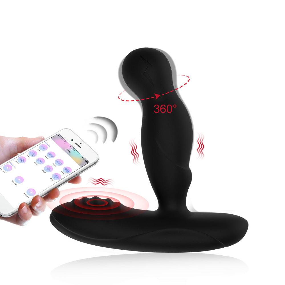 Remote Control Rotating Electric Pulse Prostate Massager Anal Vibrator Sex Toys for Men - xinghaoya official store