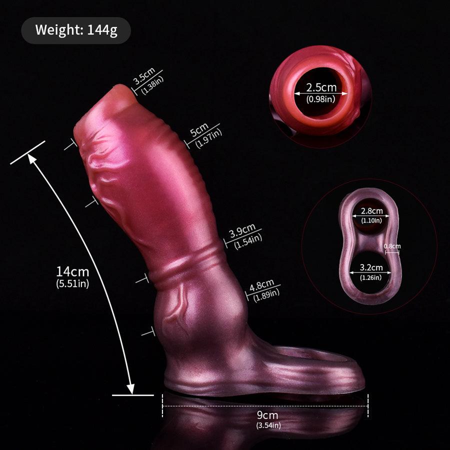 Juguete de silicona con funda extensora de pene masculino – Xinghaoya