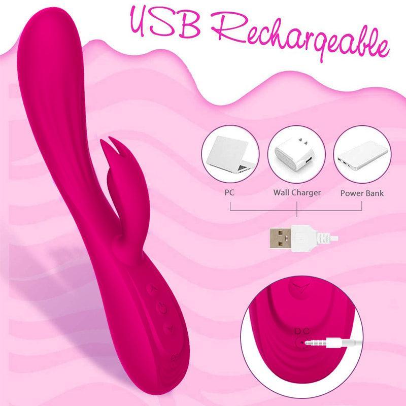 Soft Silicone Waterproof Rabbit Vibrator for Women - xinghaoya official store