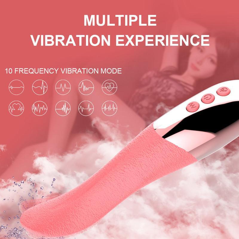 Soft Silicone Vibrating Tongue Sex Toy - xinghaoya official store