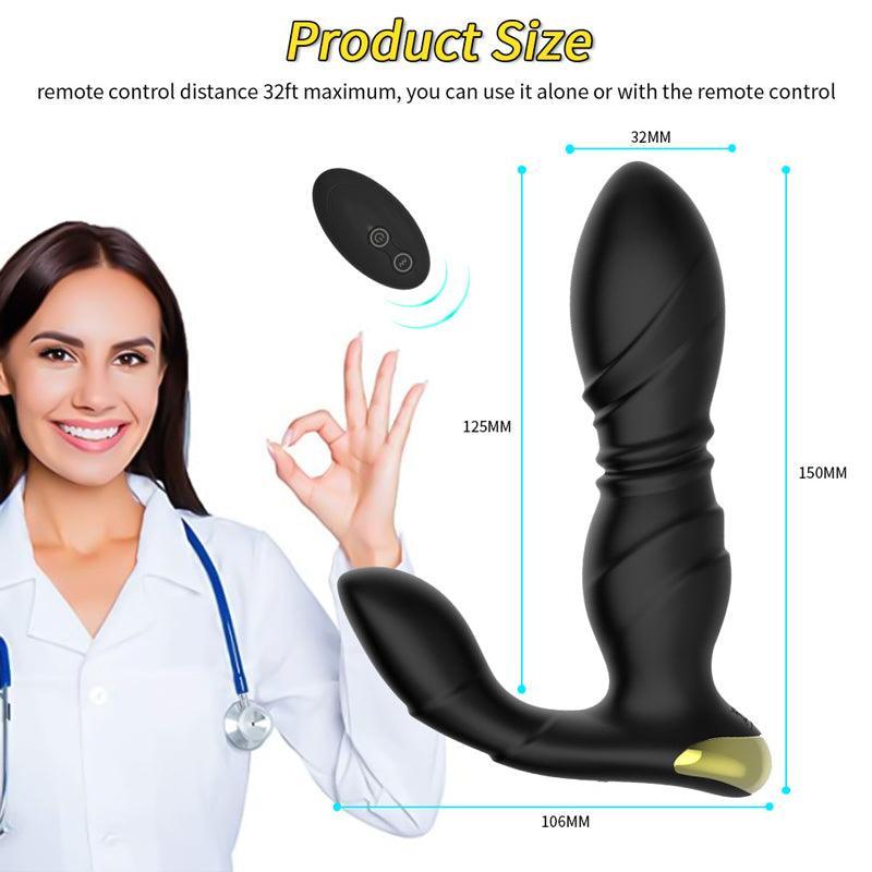 🔥🔥Thrusting Anal Plug Vibrator Prostate Massager - xinghaoya official store