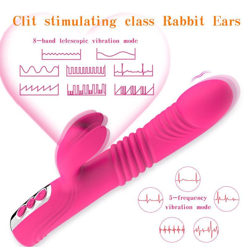 Thrusting Dildo Rabbit Vibrator for Women - xinghaoya official store