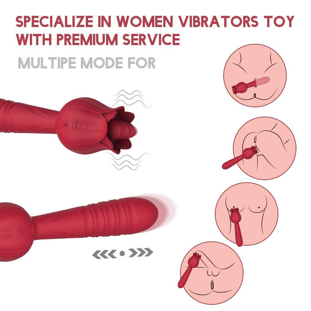 Thrusting Dildo Rose Toy for Women – Xinghaoya