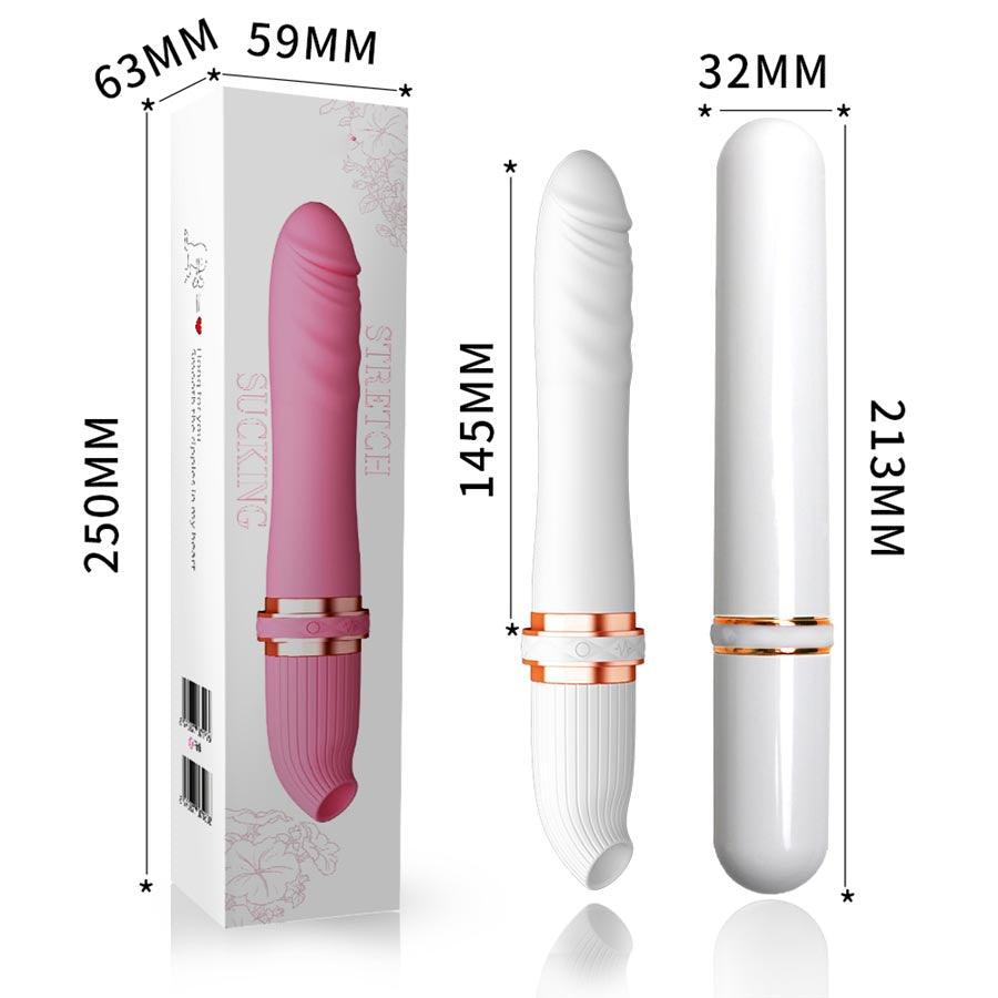 Thrusting Dildo Vibrator With Clit Sucker - xinghaoya official store