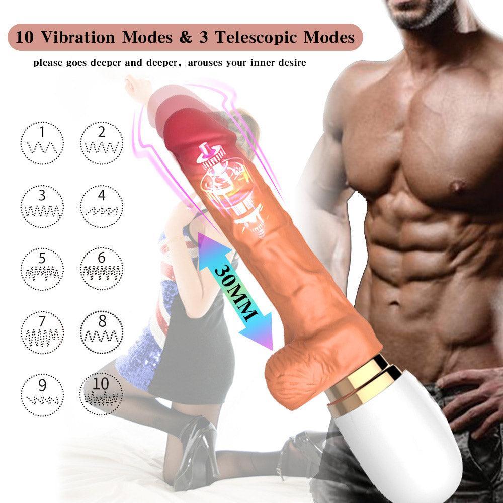 Thrusting Dildo Vibrator with Remote Control - xinghaoya official store