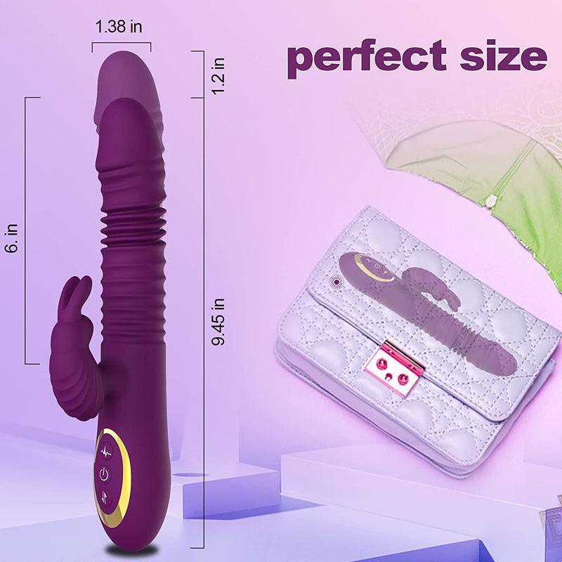 Thrusting Dildoe Rabbit Vibrator for Women - xinghaoya official store