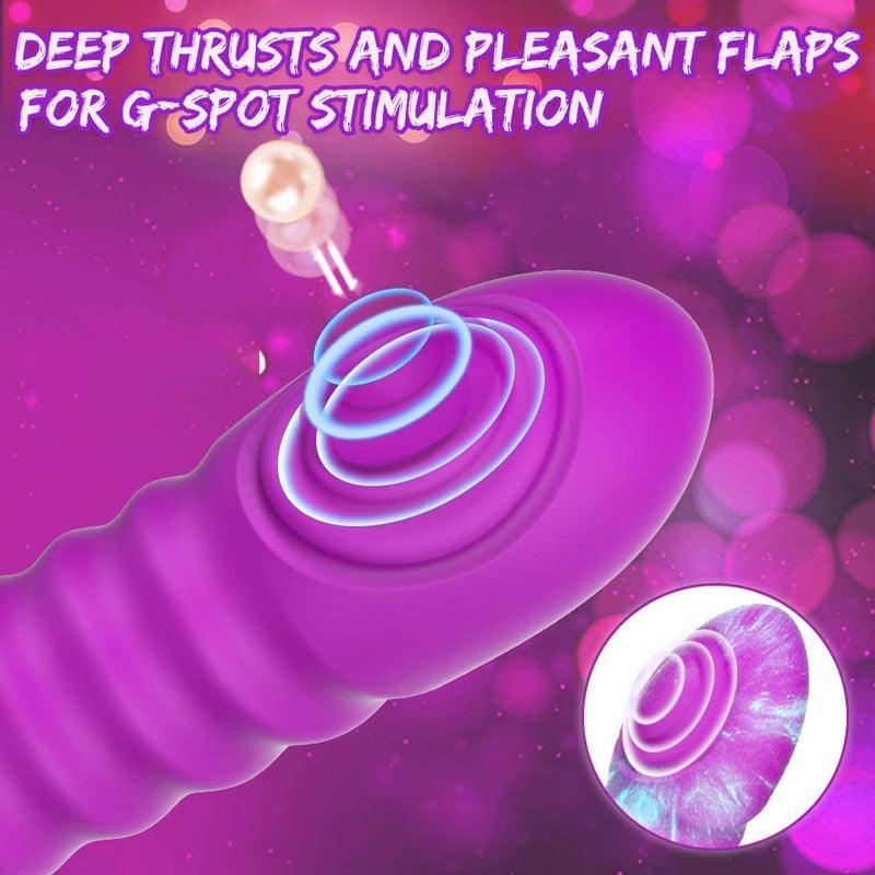 Thrusting Rabbit Vibrator Sexual Toy for Women - xinghaoya official store