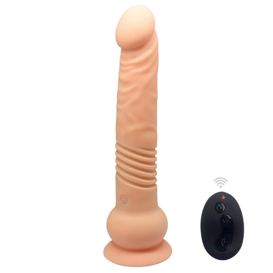 Thrusting Suction Cup Dildo Vibrator for Women – Xinghaoya