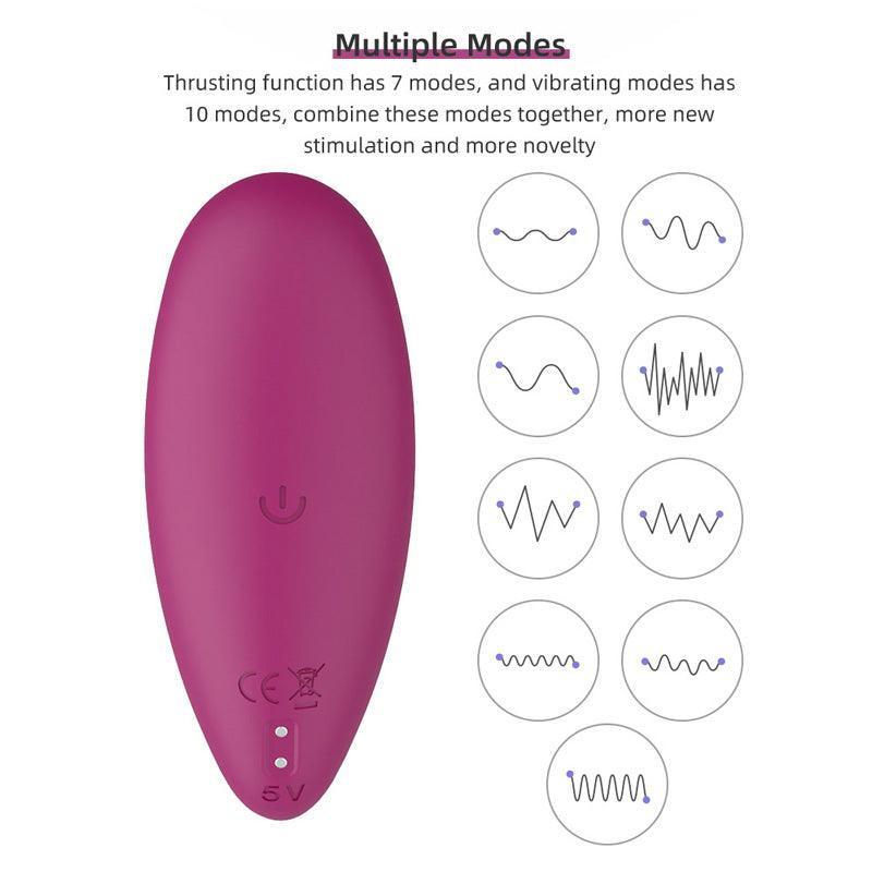 Thrusting Vibrating Butt Plug Sex Toys - xinghaoya official store