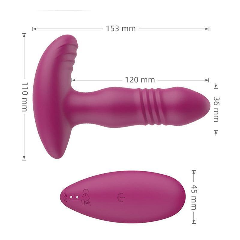 Thrusting Vibrating Butt Plug Sex Toys - xinghaoya official store