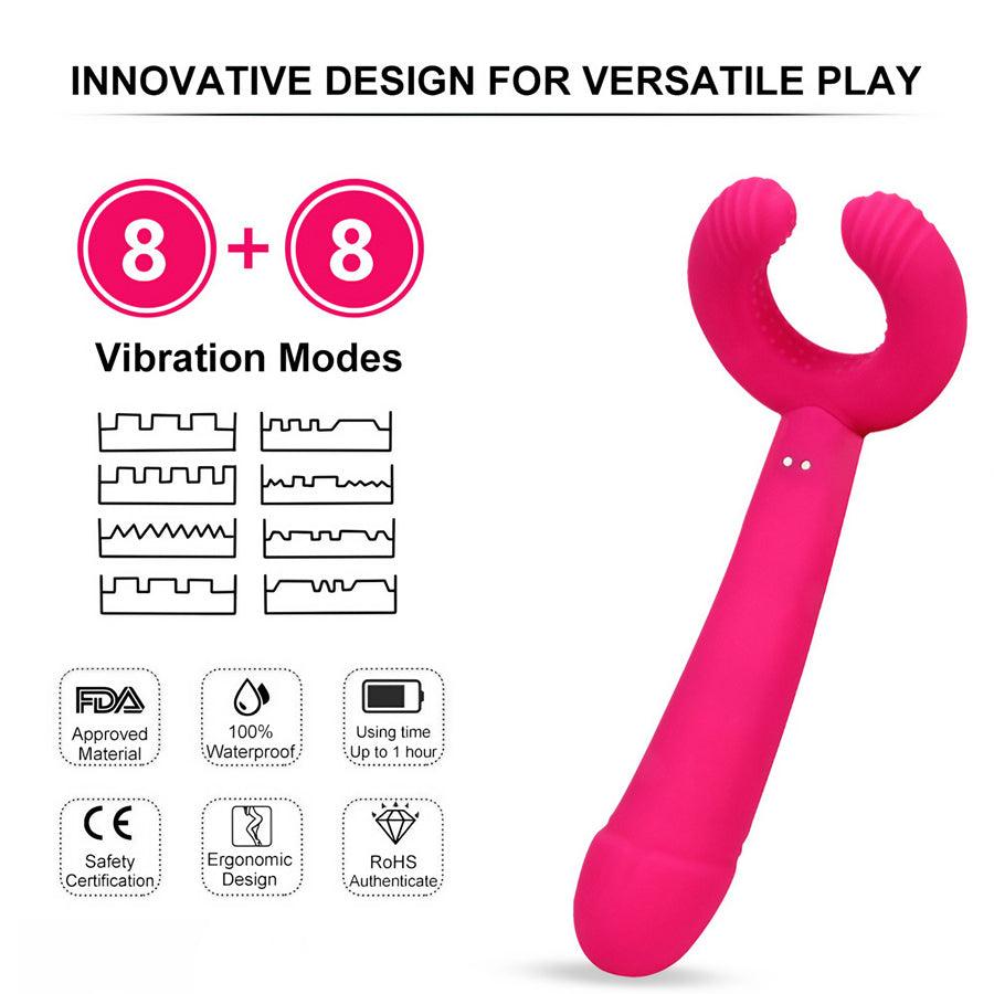 Triple Adult G-spot Vibrator Sex Toys for Women Couples - xinghaoya official store