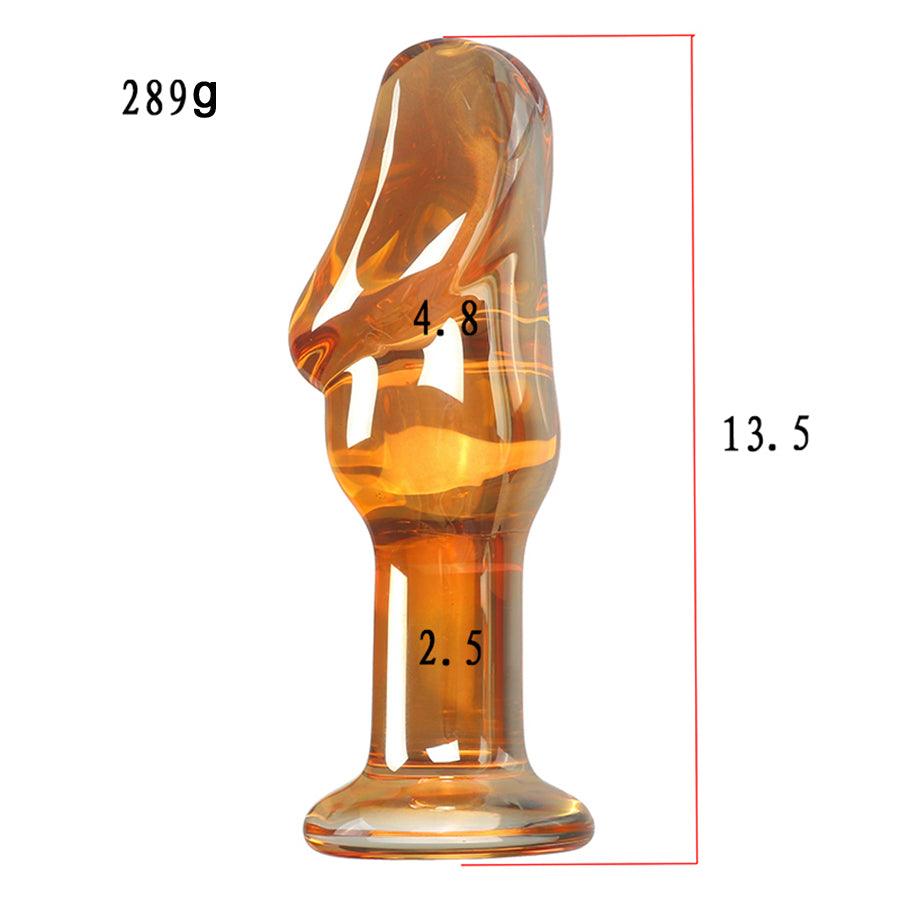 Xinghaoya Artificial Glans Glass Dildo