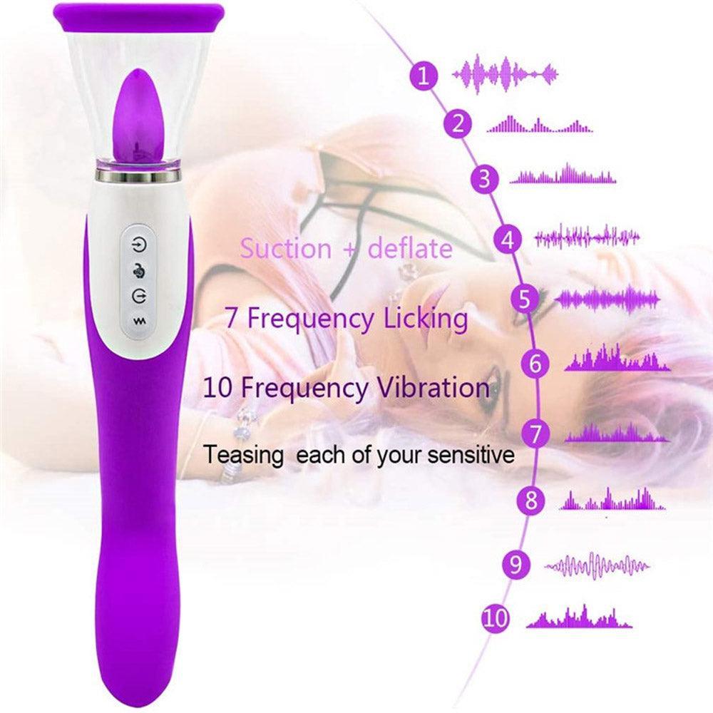 🔥🔥🔥Air Sucking Clit Pussy Pump G-spot Vibrator Sex Toys for Women - xinghaoya official store