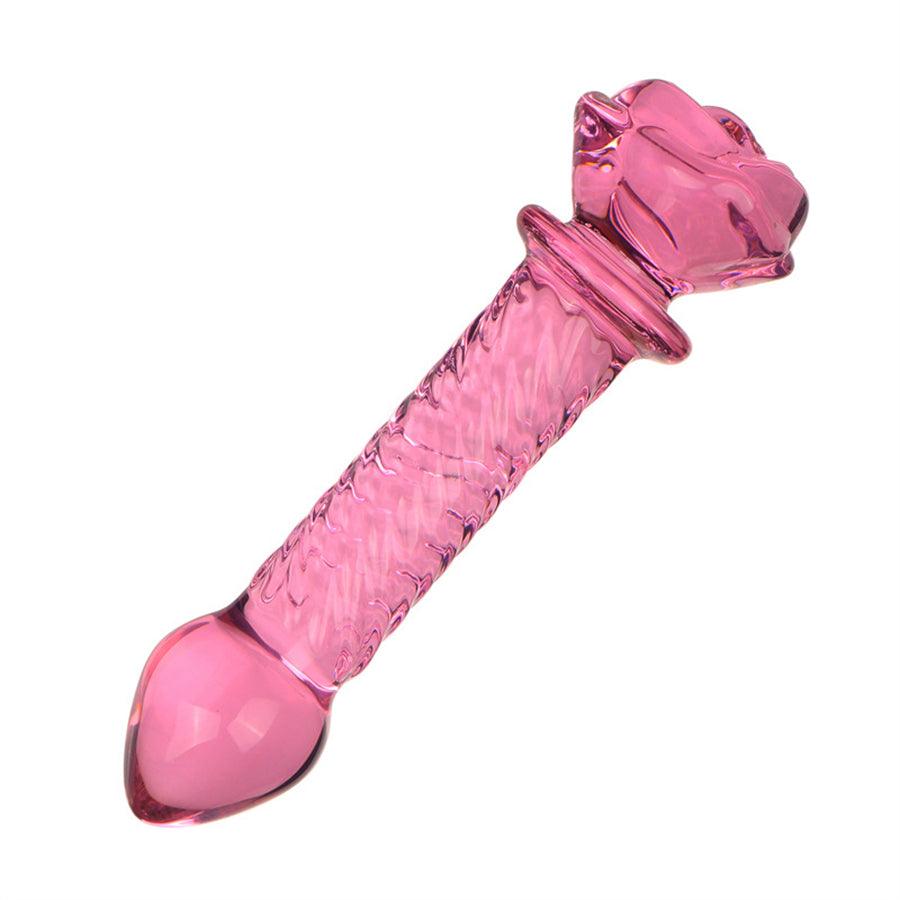 Xinghaoya Rose Flower Glass Butt Plugs Dildo